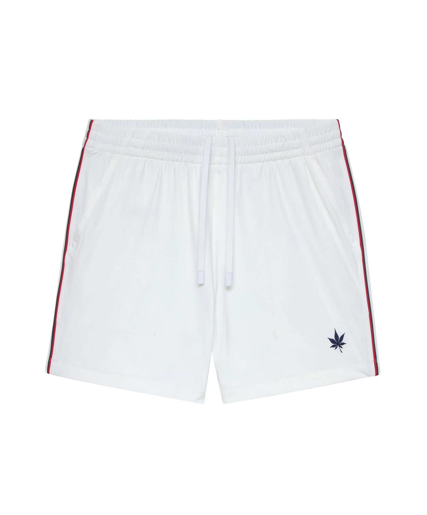 Boast 5" Tipped Peak Performance Short - White Red Navy