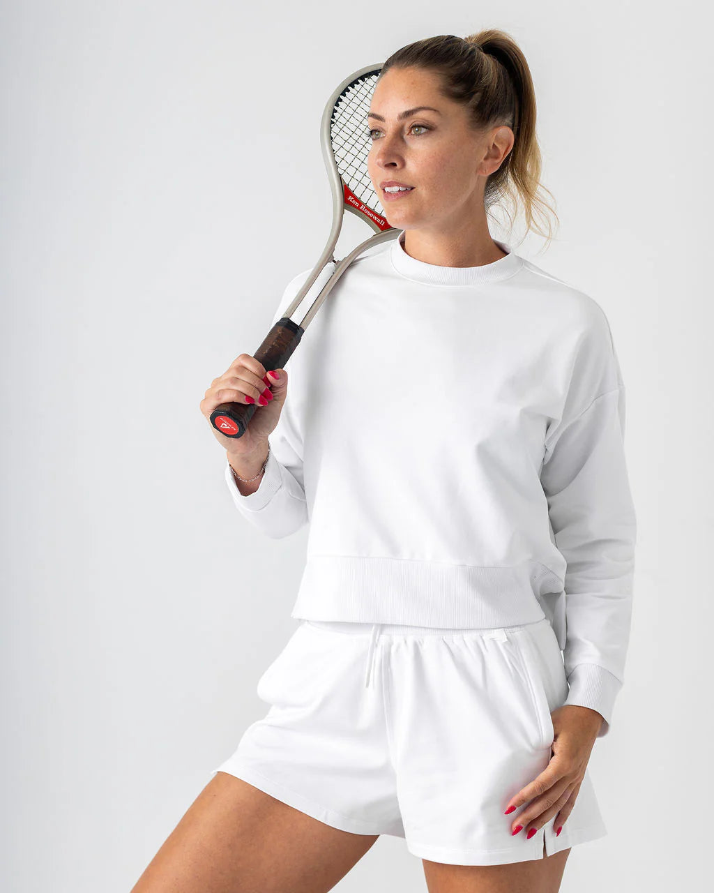 Boast Club Sweat Short - White