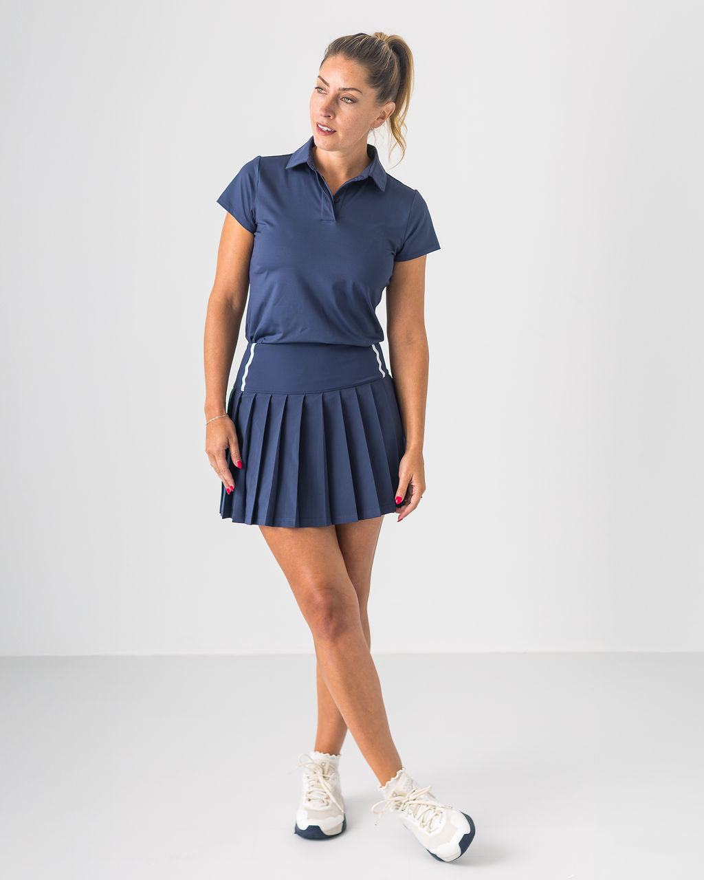 2 in 1 Pleated Skirt