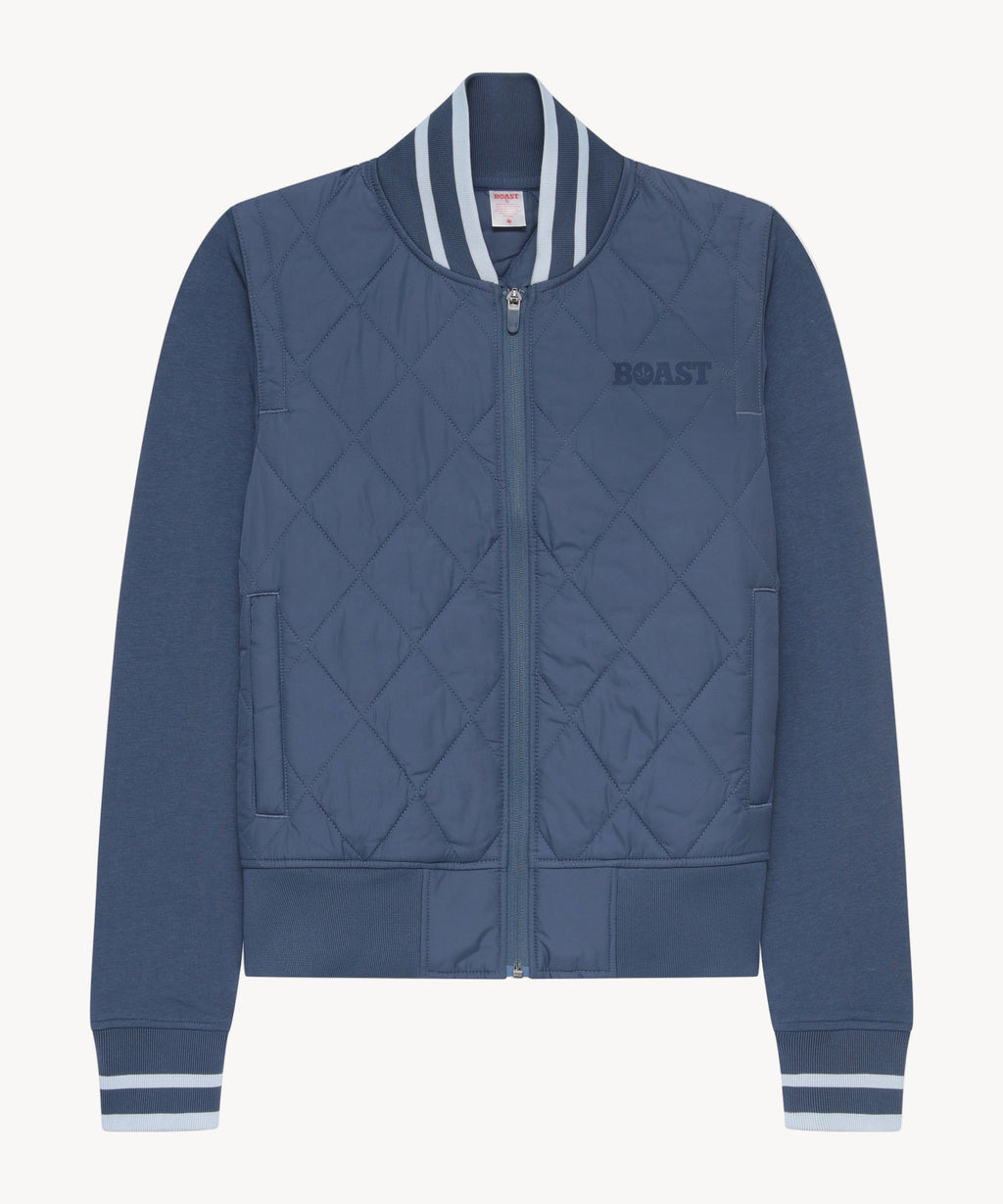 Quilted Varsity Bomber