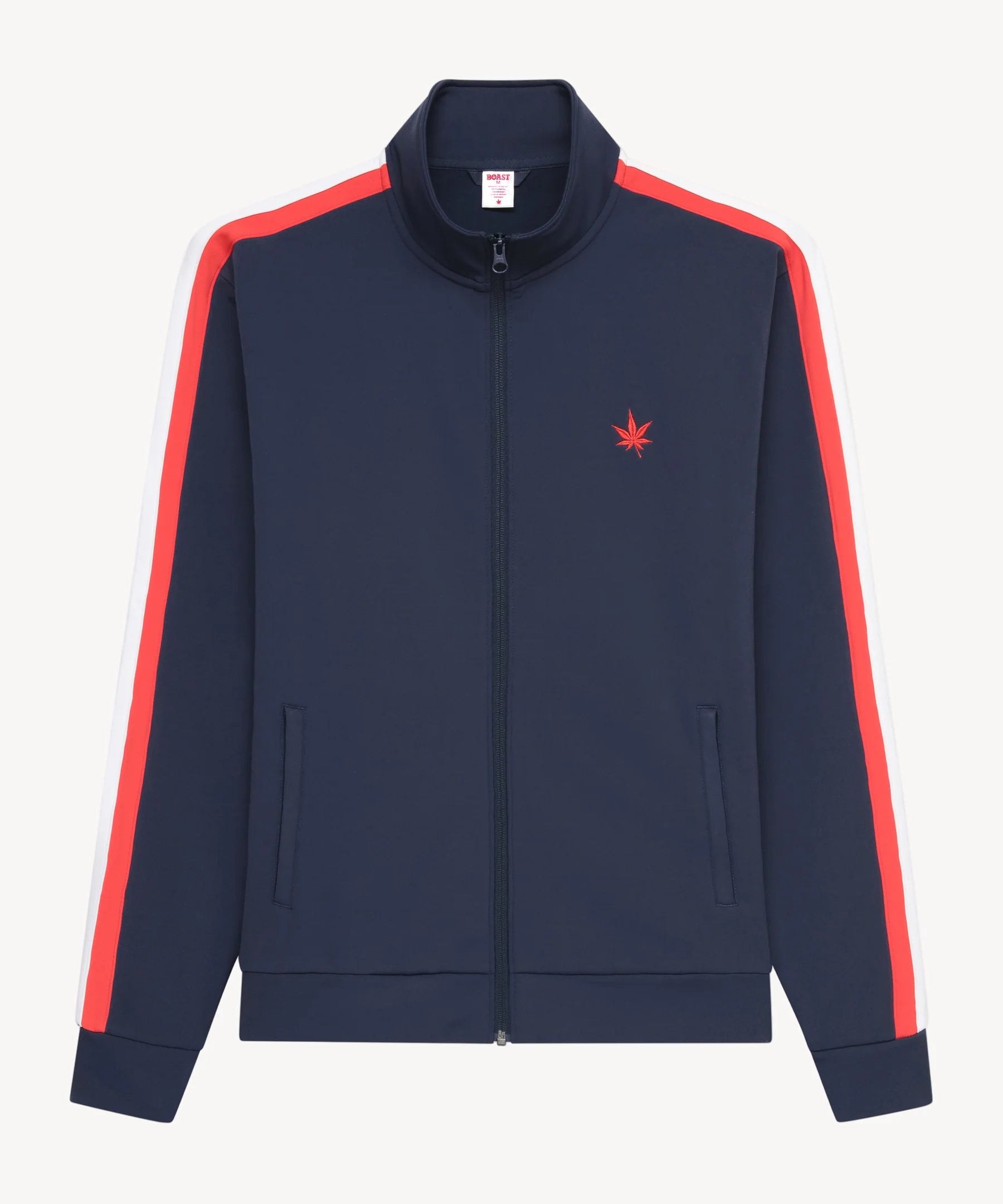 Boast Tipped Warm-Up Jacket 2.0 - Navy Red White