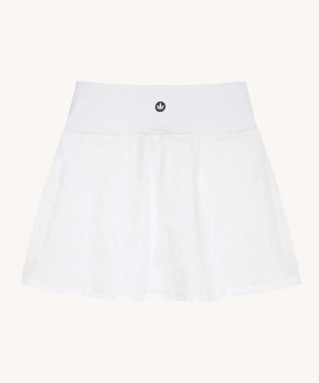 Boast 2 in 1 A-Line Skirt White