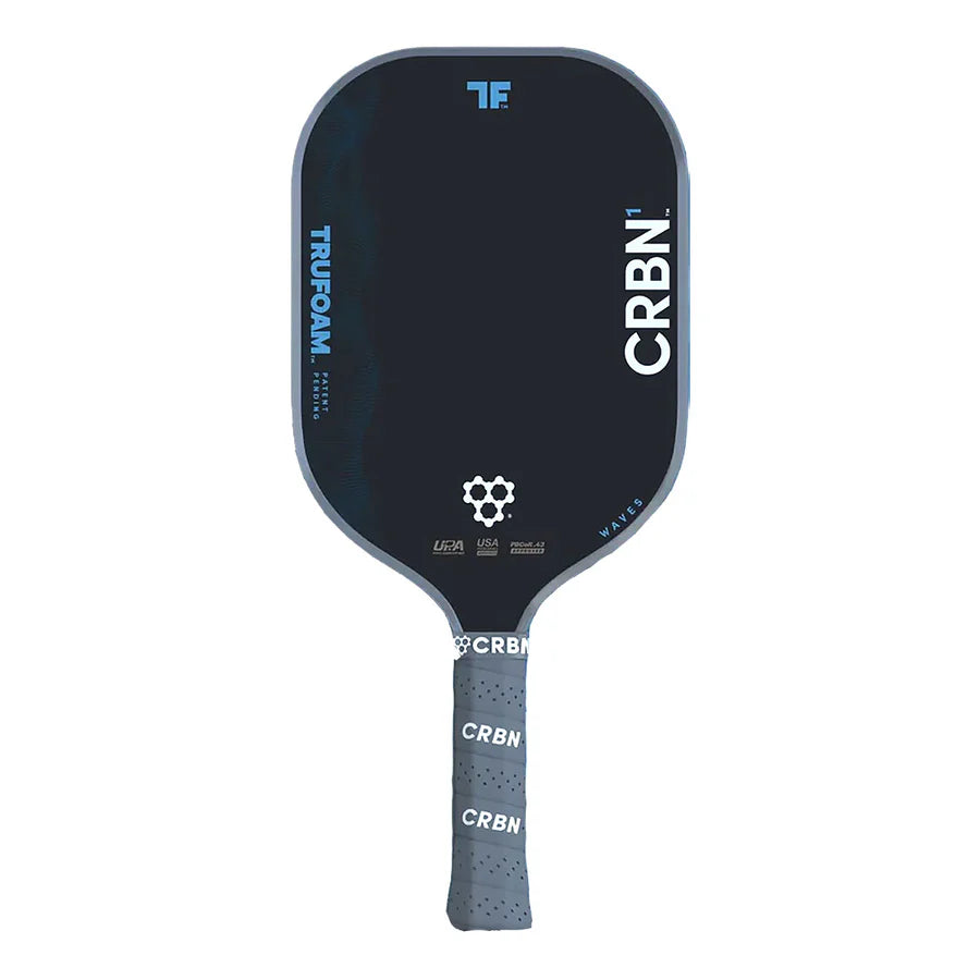 CRBN TruFoam Waves 1 Elongated, Long Handle Pickleball Paddle 14mm