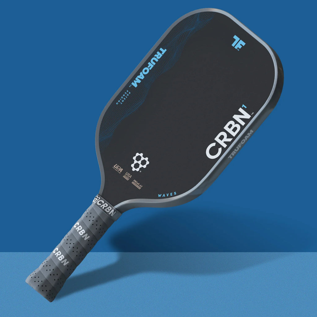 CRBN TruFoam Waves 1 Elongated Long Handle Pickleball Paddle 14mm