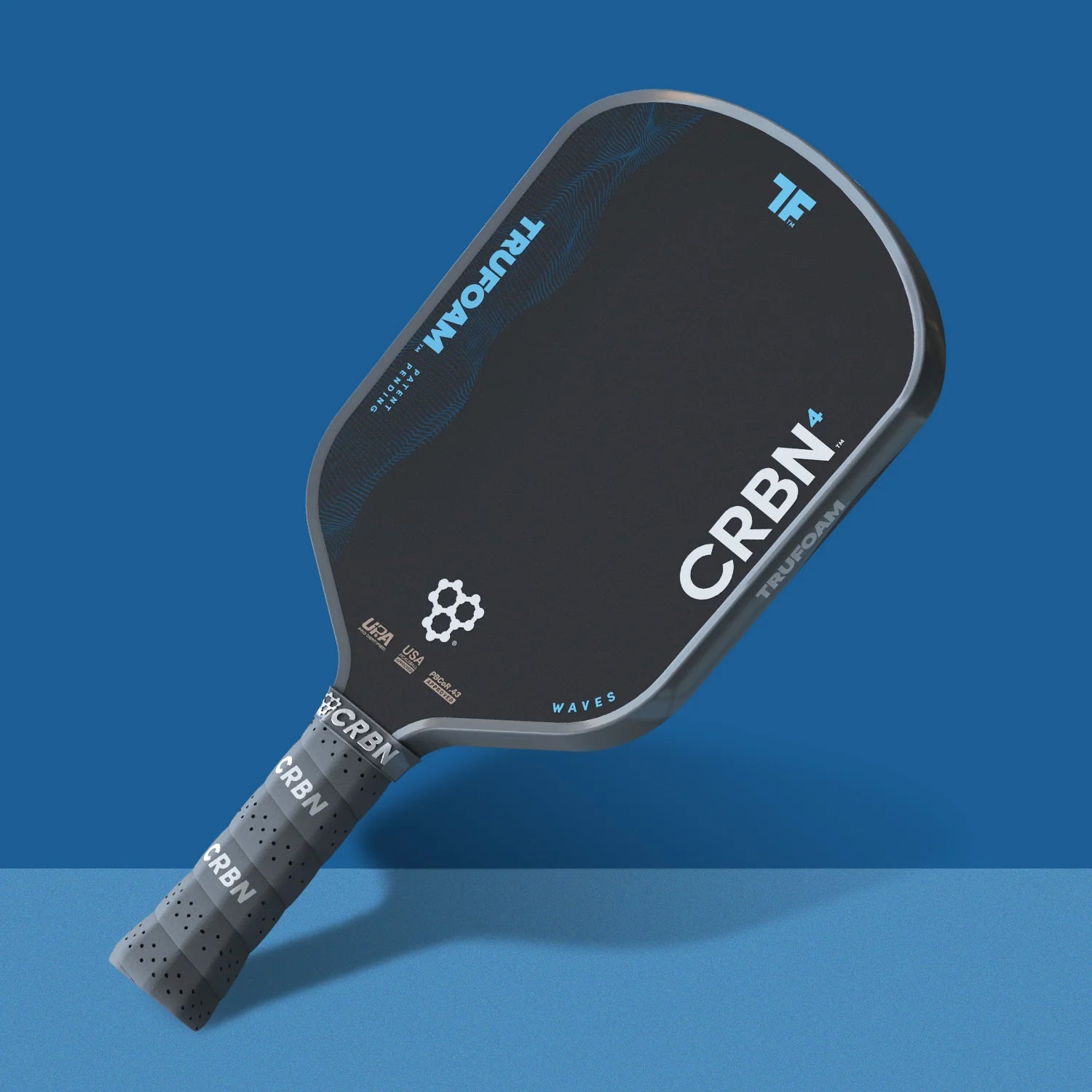 CRBN TruFoam Waves 4 Hybrid AeroCurve Pickleball Paddle 14mm