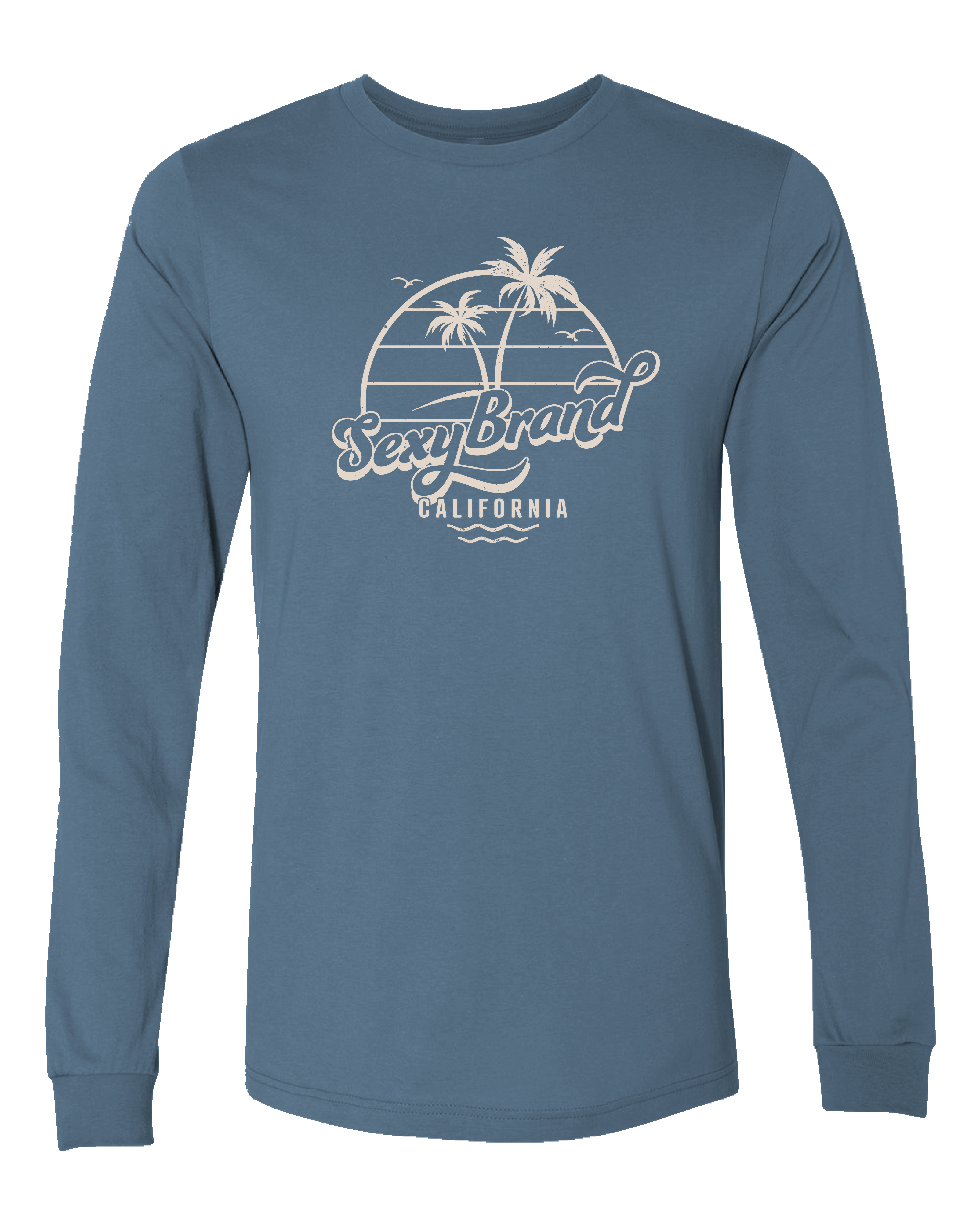 Men's Certified Organic California Beachy Vibes Long Sleeve
