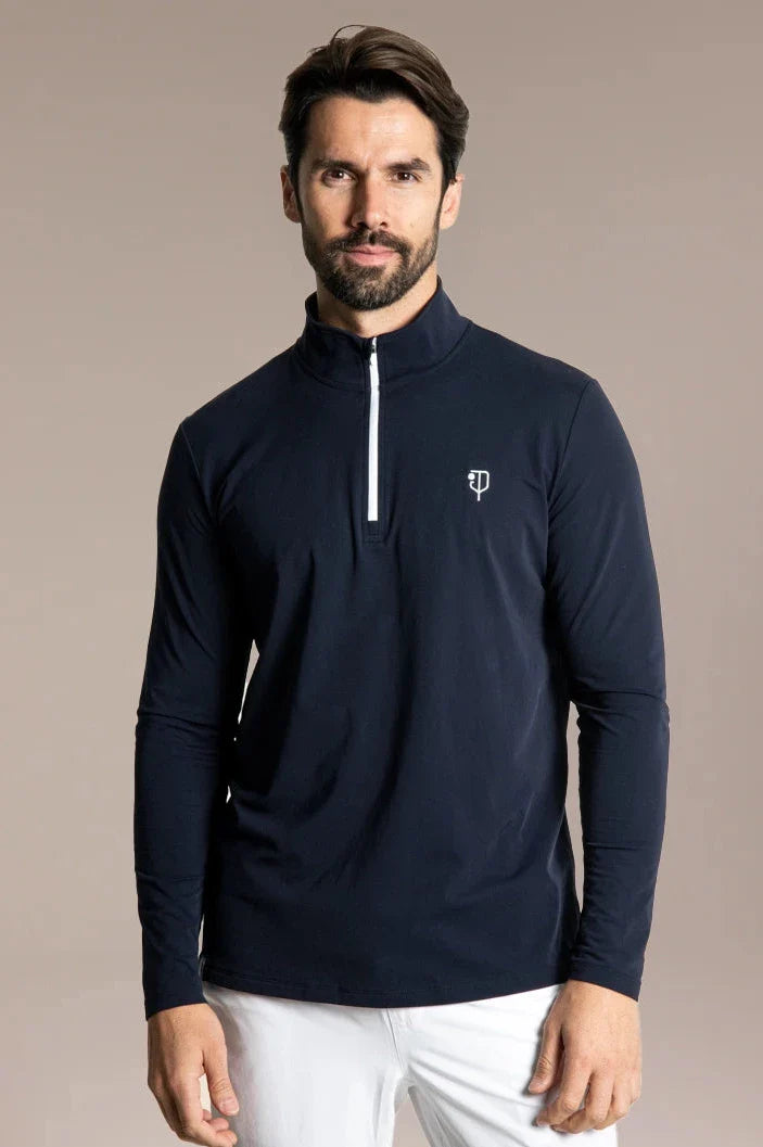 J.Pritchard Men's Regatta 1/4 Zip - Bainbridge Blue