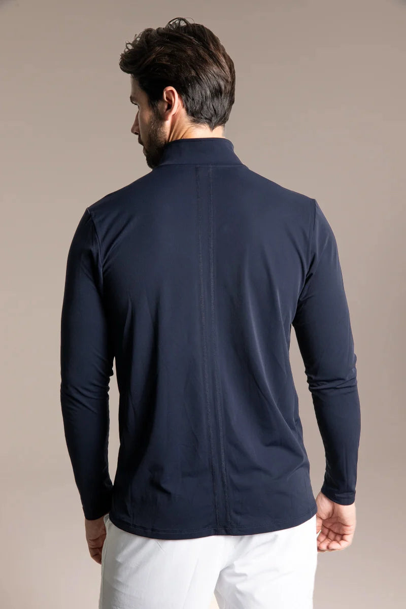 J.Pritchard Men's Regatta 1/4 Zip - Bainbridge Blue