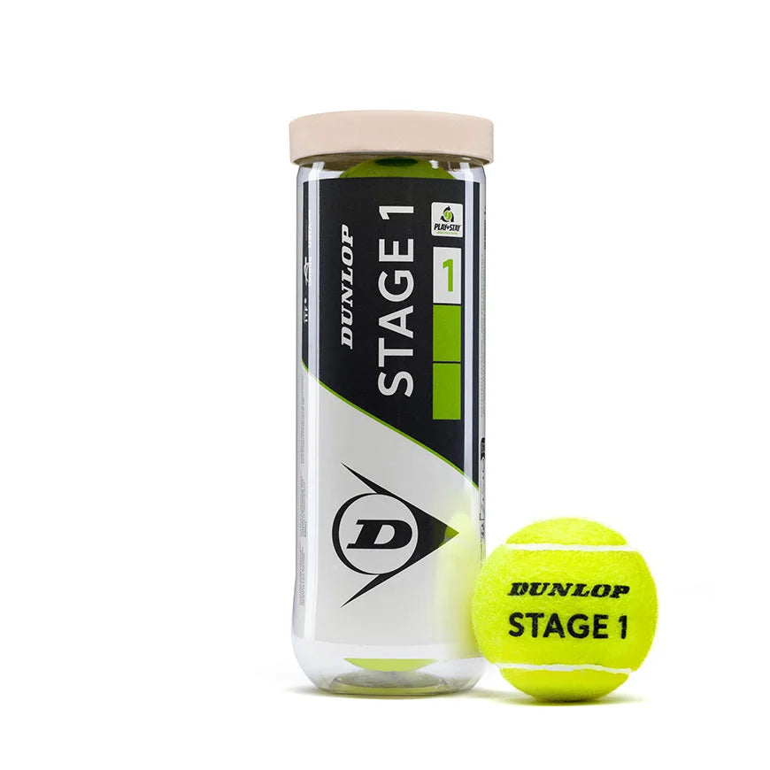 Dunlop Stage 1 Green Dot Tennis Ball Single Can