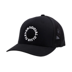 Eleven Social Club - The Circle Trucker Hat - Black/White