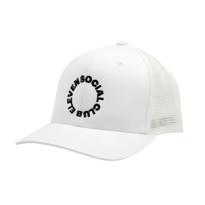 Eleven Social Club - The Circle Trucker Hat - Black/White
