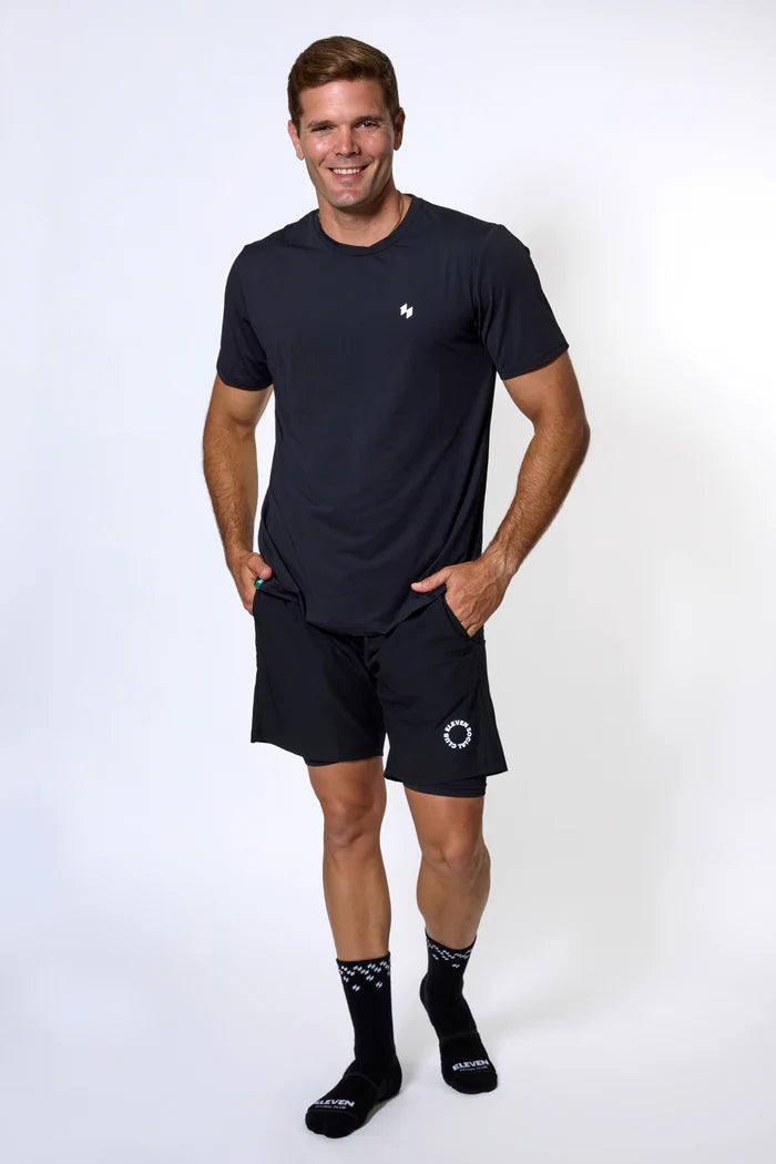 Eleven Social Club - The Ethan CoolPlay Pickleball Tee - Black/Blue/Green/White/Light Grey