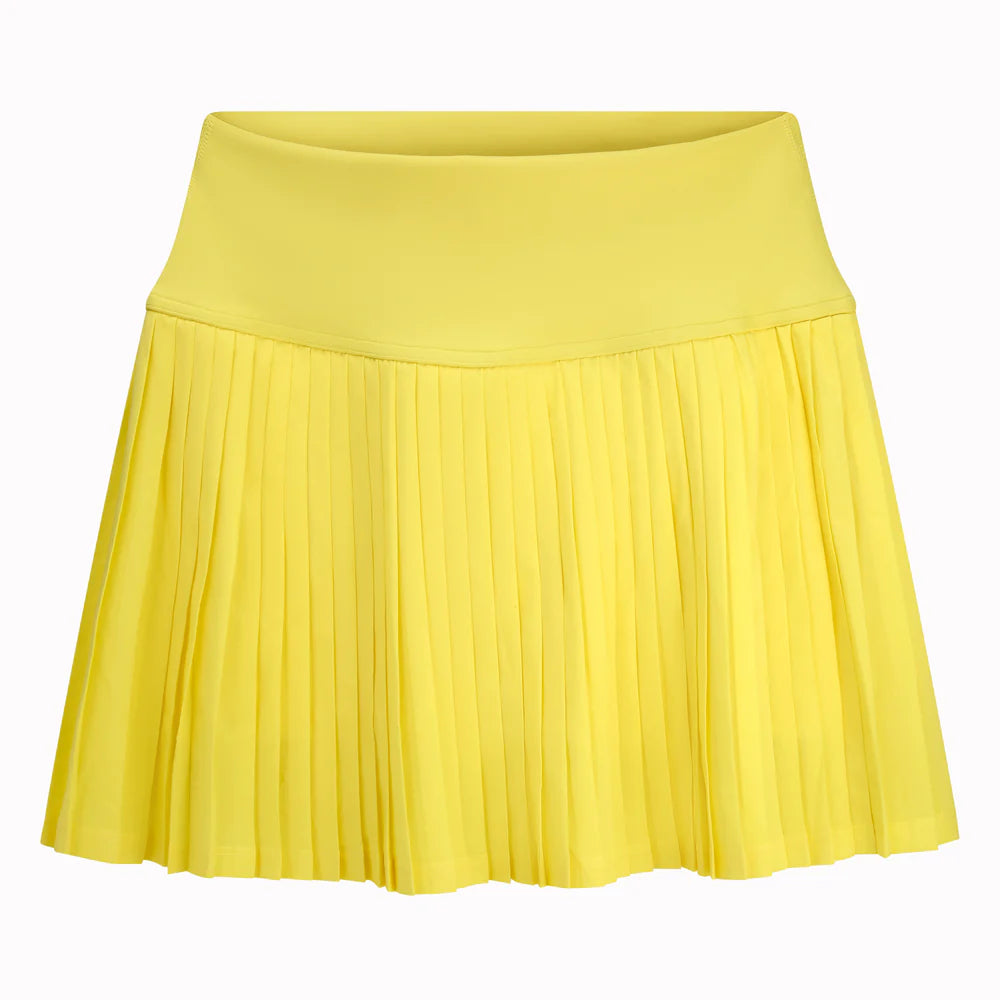 Eleven Social Club - The Avery Pickleball Skirt - Yellow/Soft Rose/White