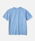 Marine Layer Men's Luxe Jersey Relaxed Tee in Mood Indigo and Coastal Blue