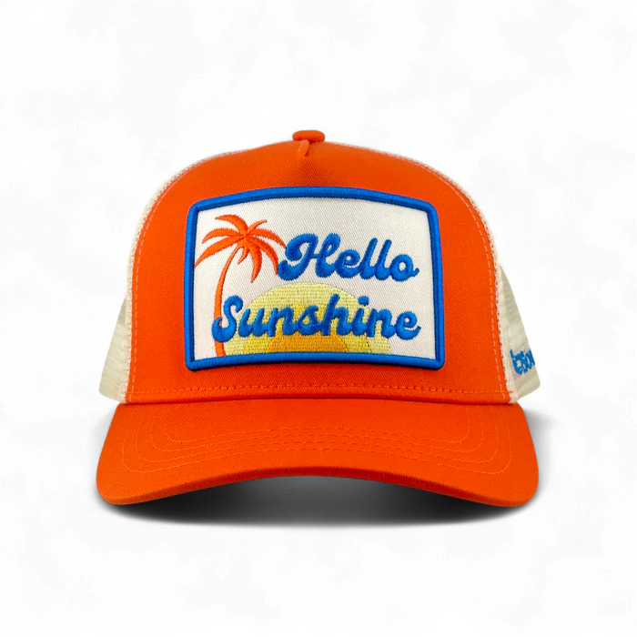 Hello Sunshine Trucker Hat - Orange