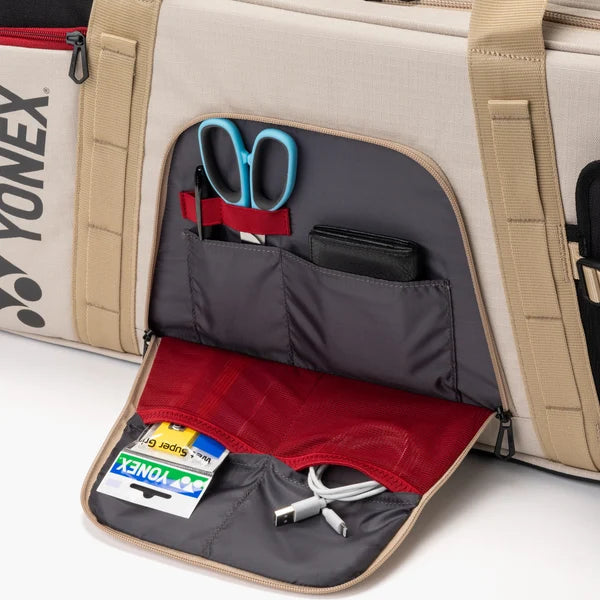 Yonex Gearlogic Tournament Tennis Bag Beige