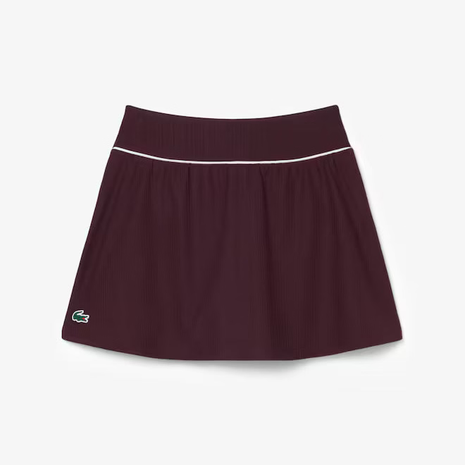 Lacoste Ultra Dry Tennis Heritage Ribbed Skirt