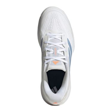 adidas Avacourt 3 Womens Tennis Shoe - White/Halo Blue/Beam Orange
