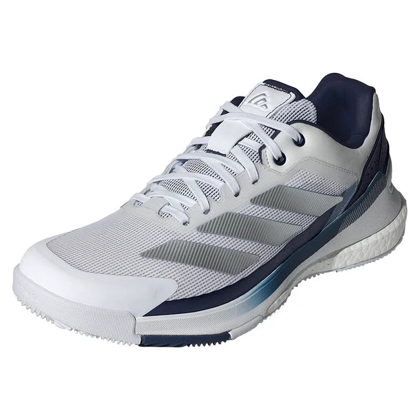 adidas Men's Crazyquick Boost Padel Shoes Core White/Dark Blue