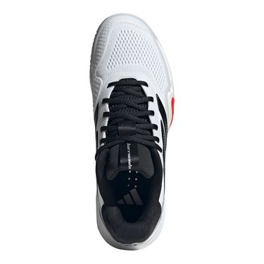 adidas Barricade 14 Mens Tennis Shoe - White/Core Black/Lucid Red
