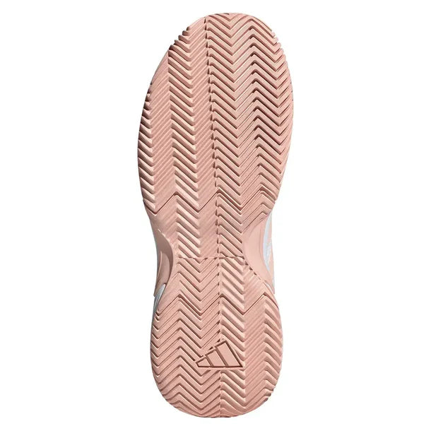 adidas Women's GameCourt 2 Tennis Shoes Core White and Pink