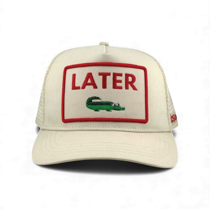 Later Gator Trucker Hat - Ivory