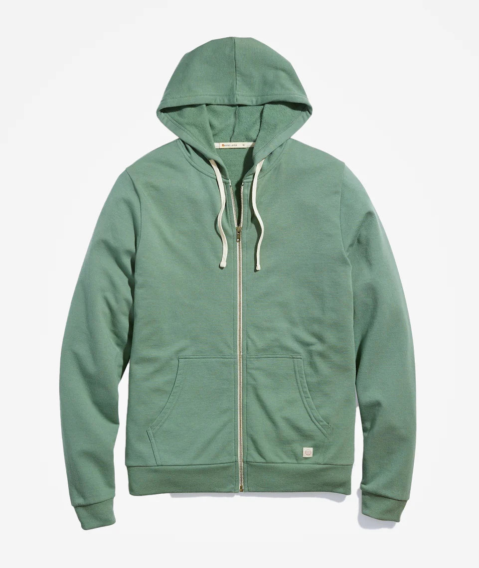 Marine Layer Men's Afternoon Hoodie in Sage Green