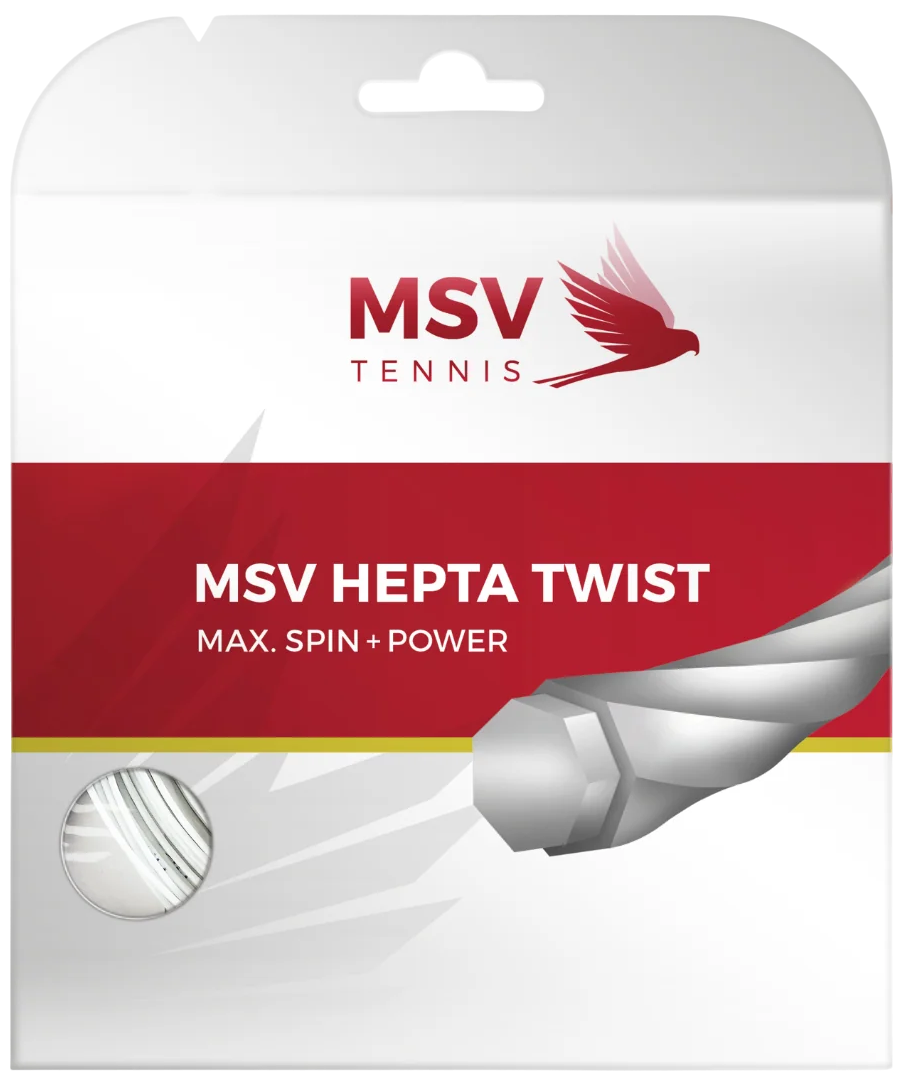 MSV Hepta Twist 16L/1.25 String White