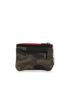 Haute Shore Max Soho Card Case - Green Camo Black/Olive/Red