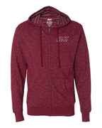 Men's South Of The Border Zip-Up Hoodie in Rojo Cardenal
