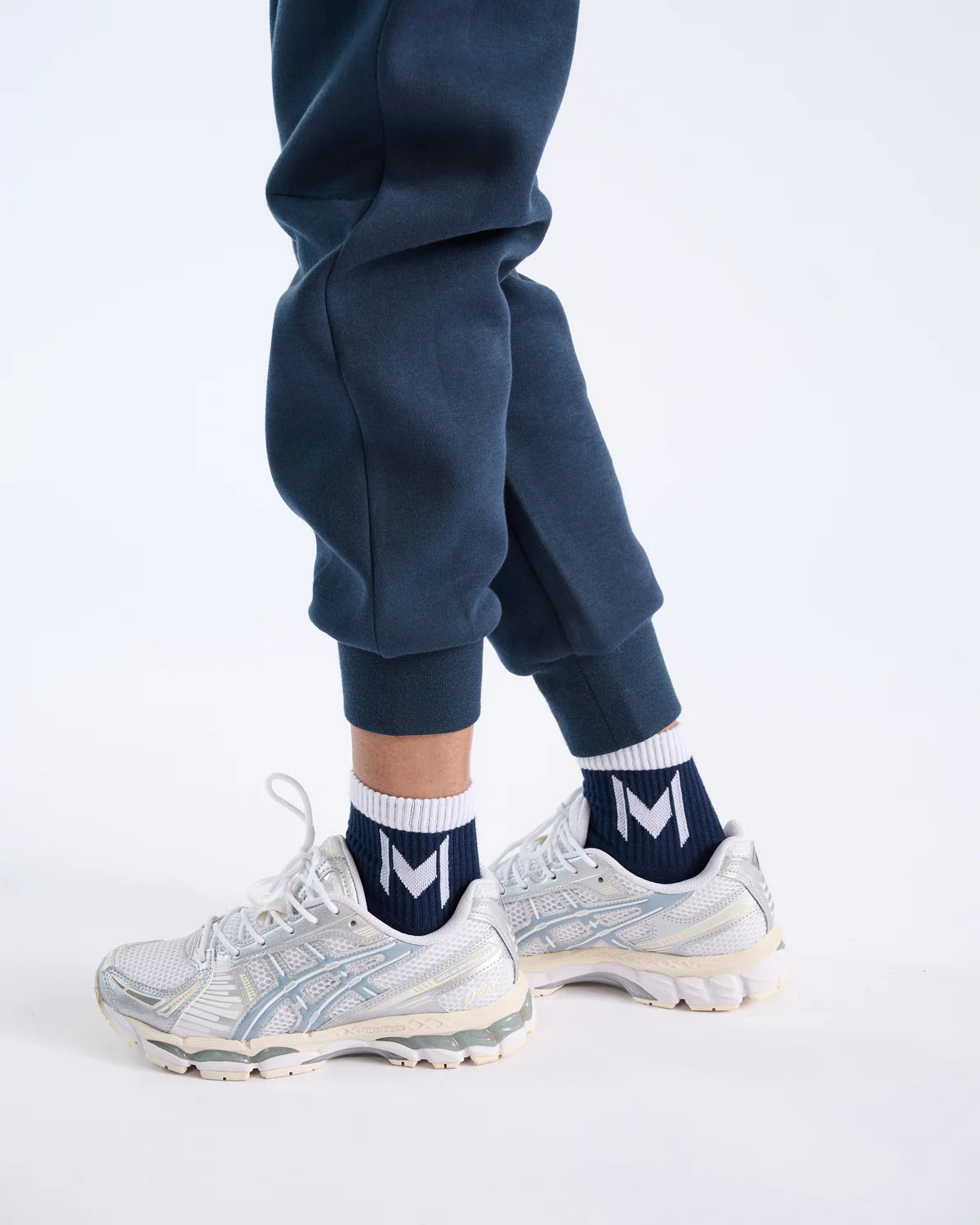 Mouratoglou Apparel - Performance Socks - Black/Navy/White (Sz 4-8) SALE