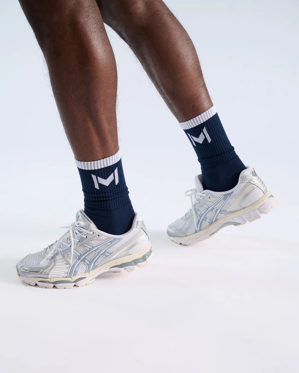Mouratoglou Apparel - Performance Socks - Black/Navy/White (8-13)