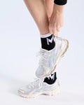 Mouratoglou Apparel - Performance Socks - Black/Navy/White (Sz 4-8)