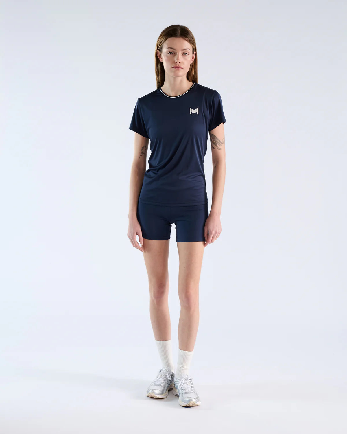 Mouratoglou Apparel - TECH T-SHIRT - Black/Navy/White