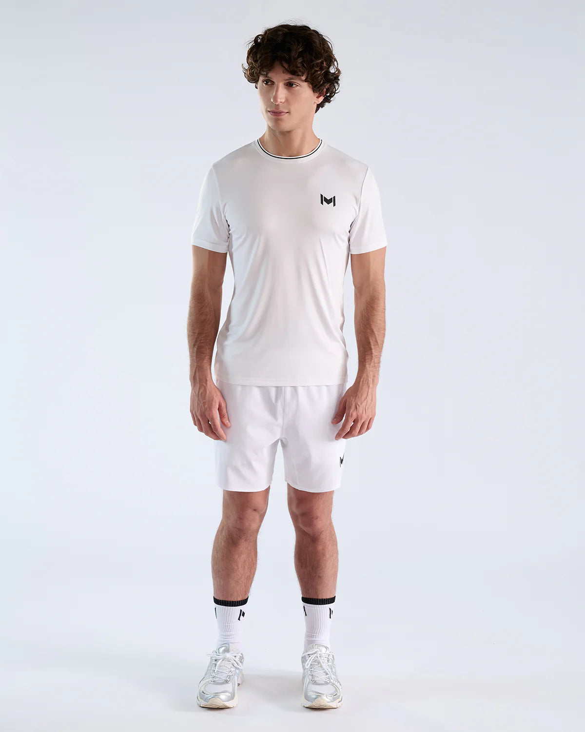 Mouratoglou Apparel - TECH T-SHIRT - Black/Navy/White