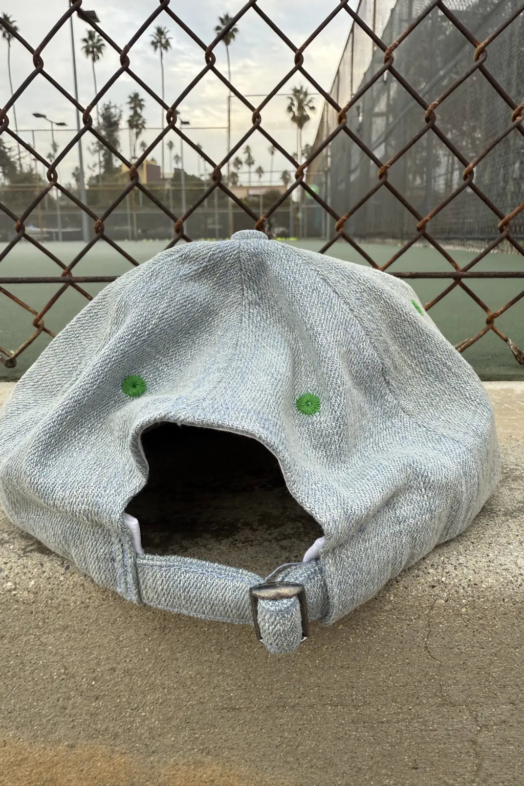 Play Tennis, Live Forever Denim-Fleece Hat