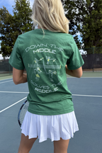 Down the Middle Solves the Riddle Tee