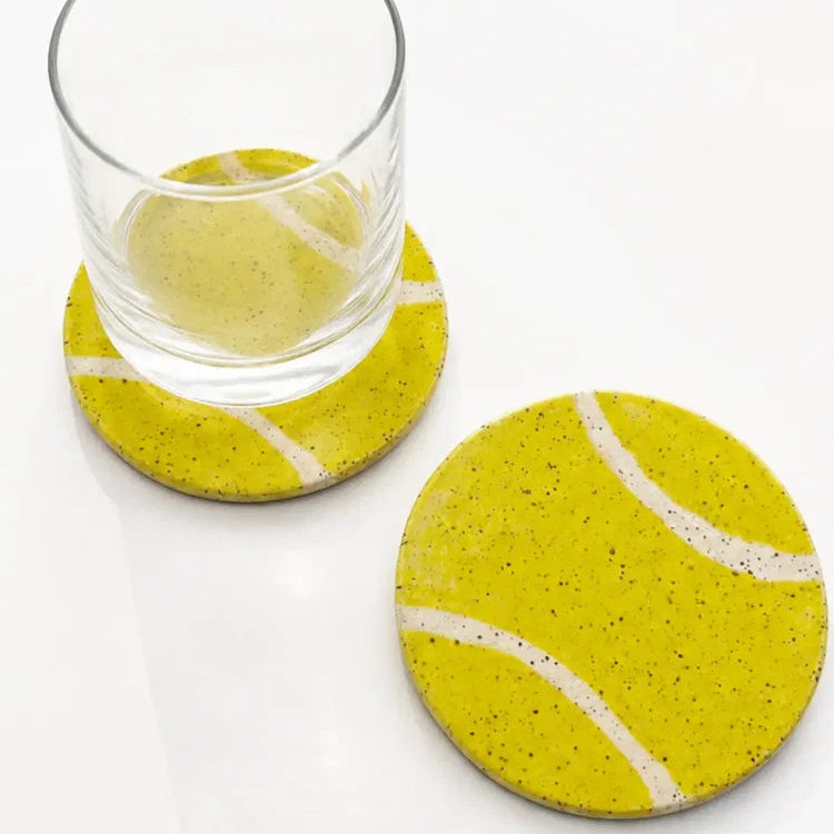 Tennis Tennis Ball Coaster Set (2 per set)