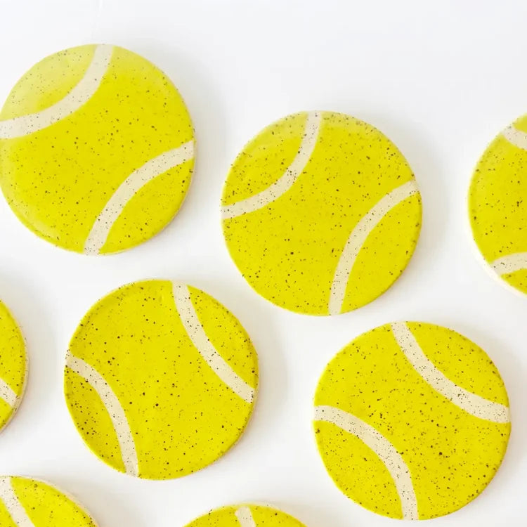 Tennis Tennis Ball Coaster Set (2 per set)