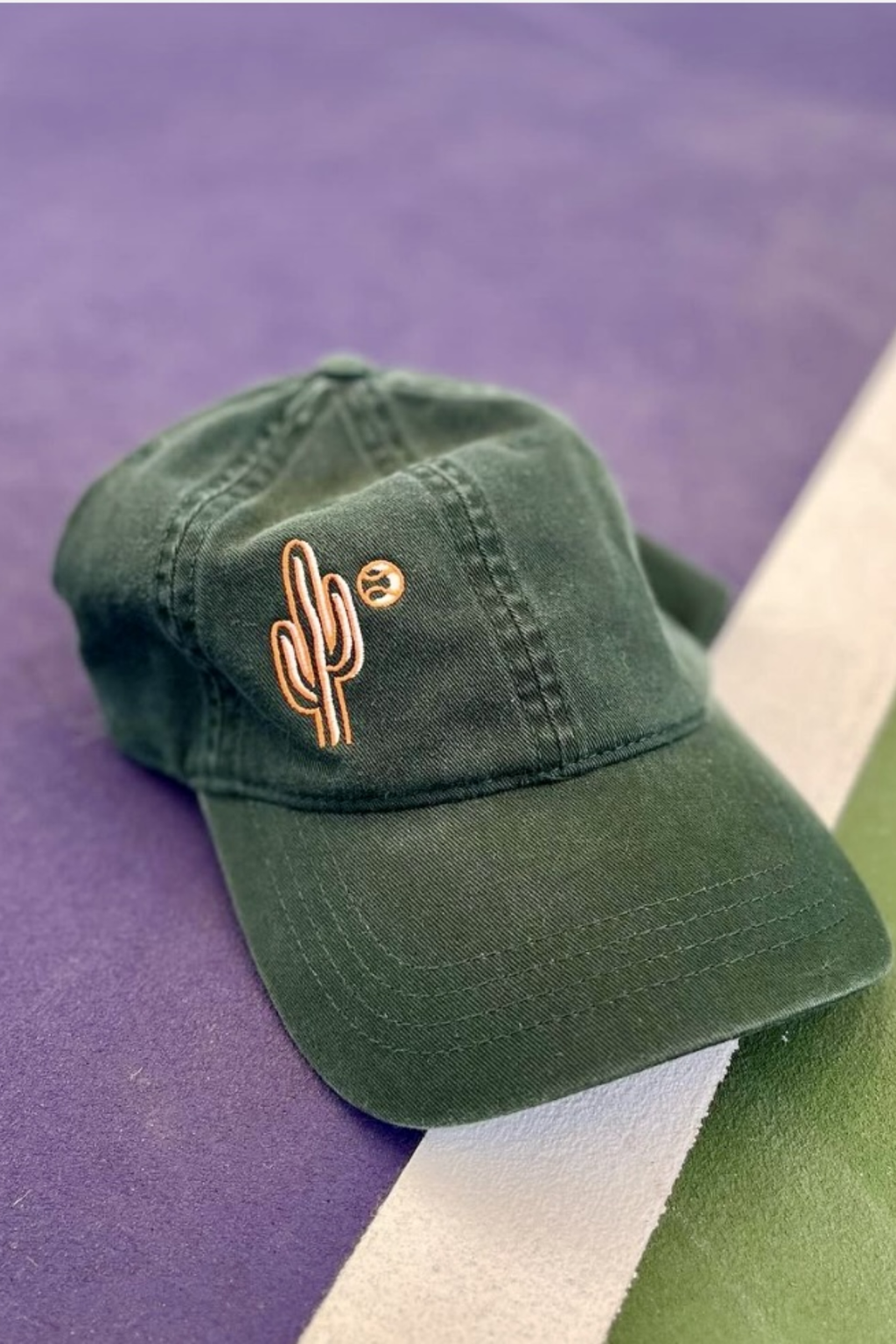 Embroidered Art on Cotton Dad Hat
