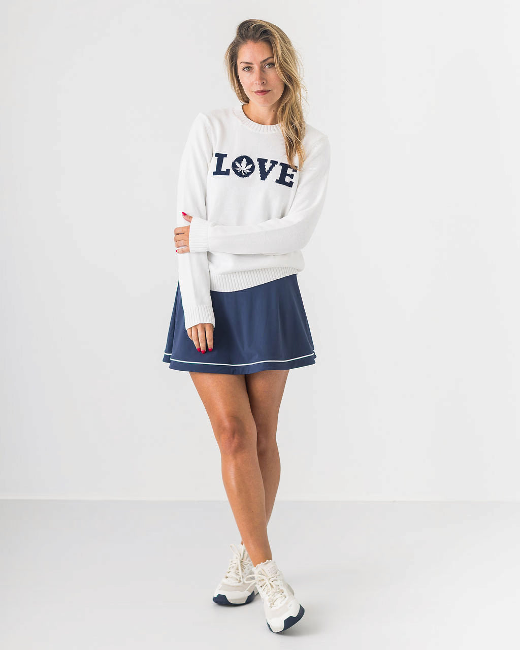 Boast Intarsia "LOVE" Sweater Ivory