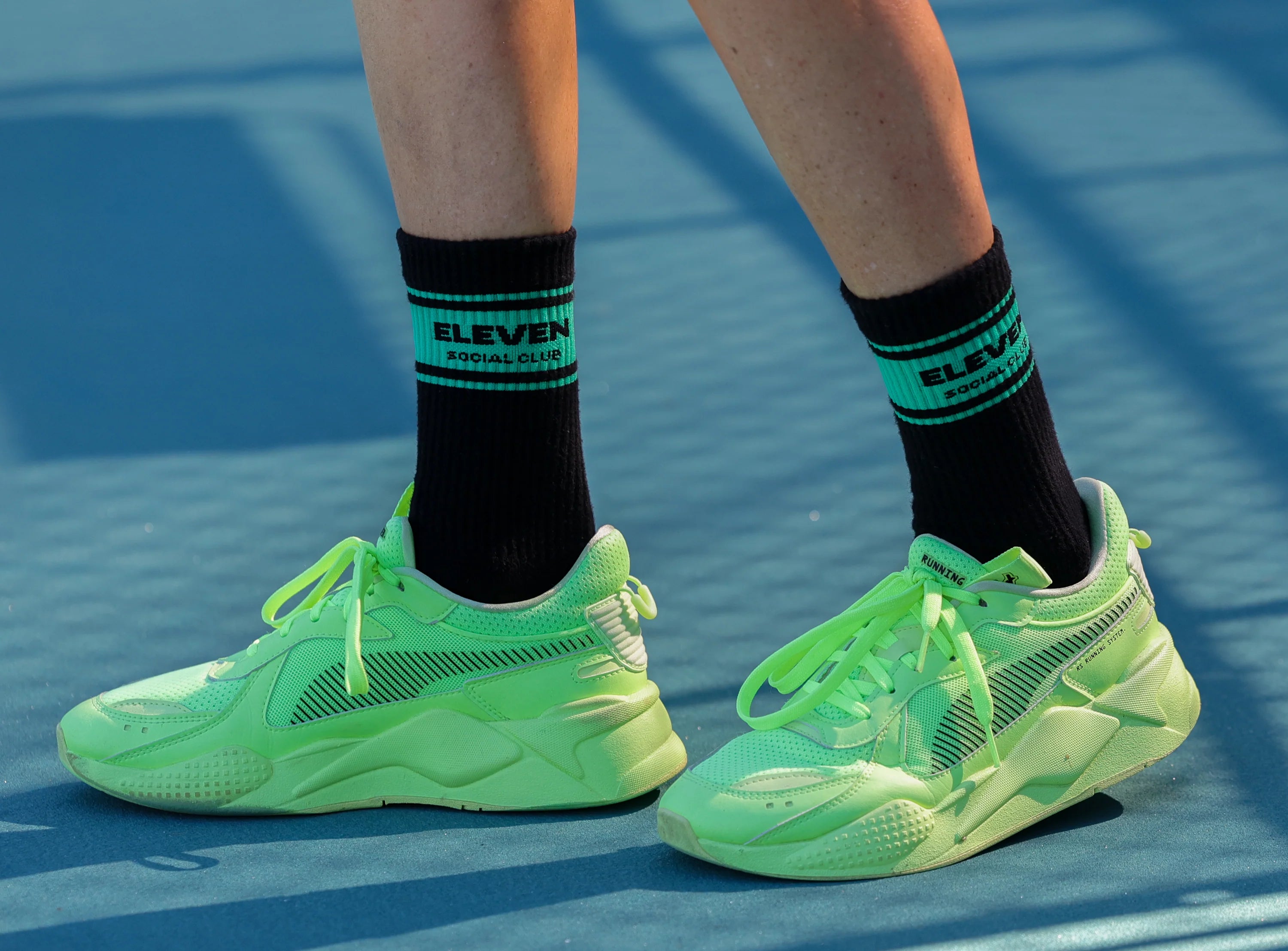 Eleven Social Club - The Victory Pickleball Socks Black/White