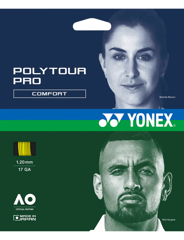 Yonex PolyTour Pro 17G/1.20 String Flash Yellow