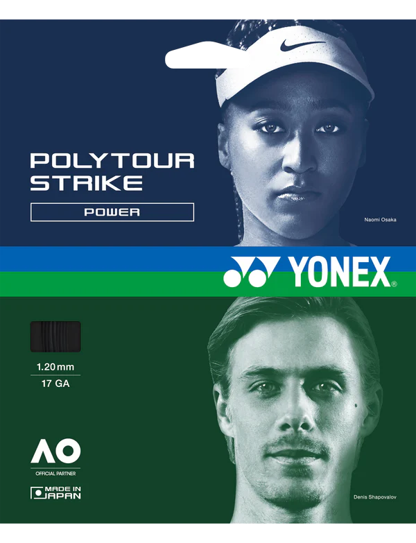 Yonex PolyTour Strike 17G/1.20 String Cool Black
