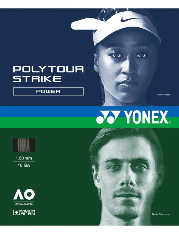 Yonex PolyTour Strike 16G/1.30 String Iron Grey