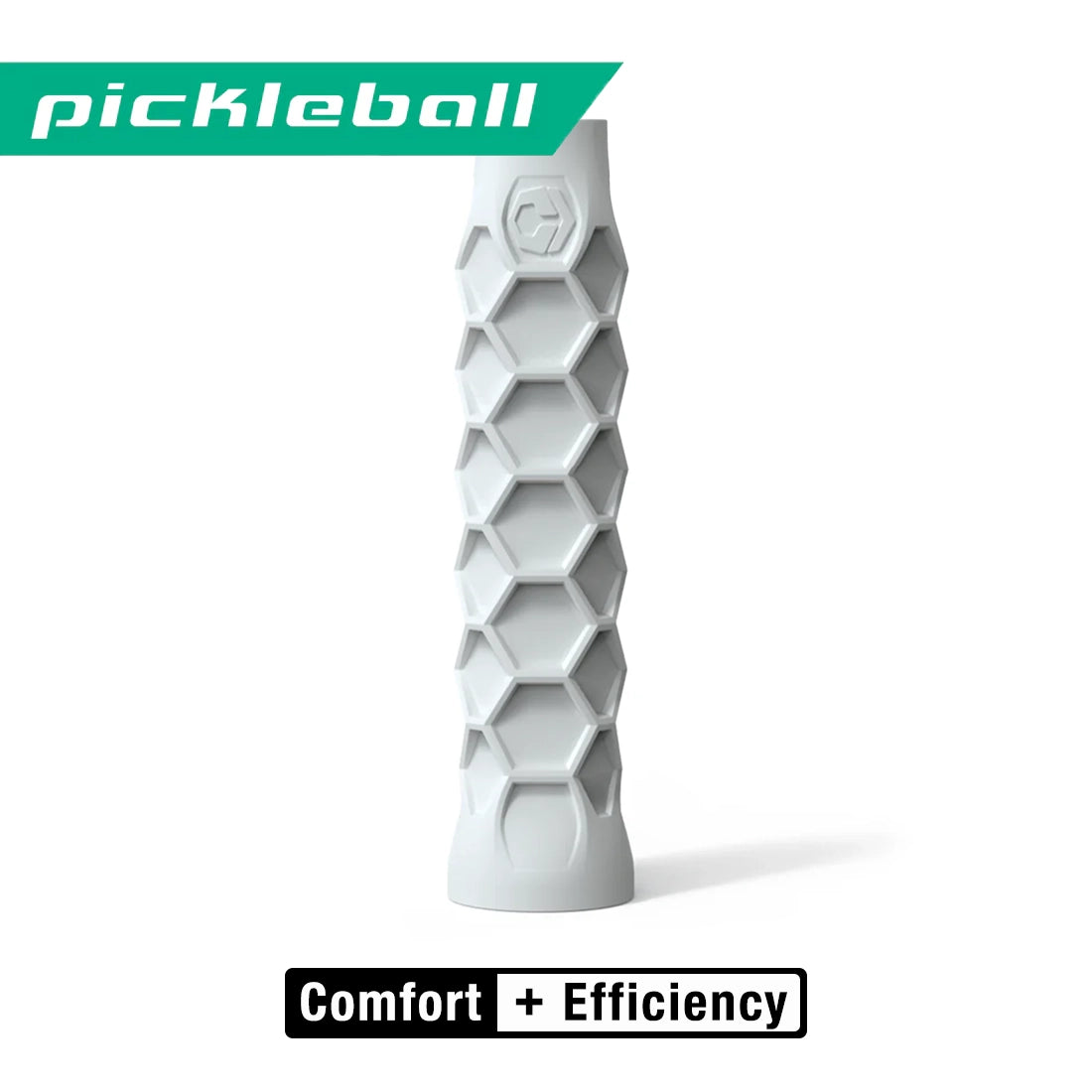 Hesacore Pickleball Elongated Grip - 6 Inches Long - Regular Feel - White
