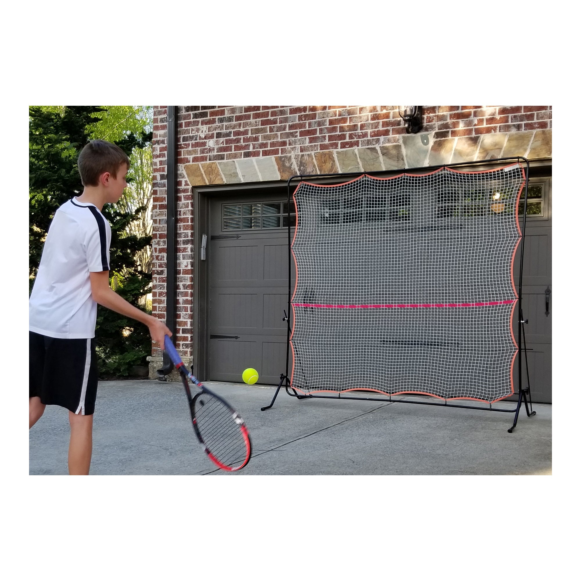 Tourna Rally Pro Adjustable Tilt Rebound Net (7x7 ft) for Tennis and Pickleball
