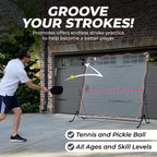 Tourna Rally Pro Adjustable Tilt Rebound Net (7x7 ft) for Tennis and Pickleball