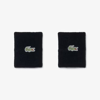 Lacoste Men's Stretch Jersey Wristbands White/Navy/Black