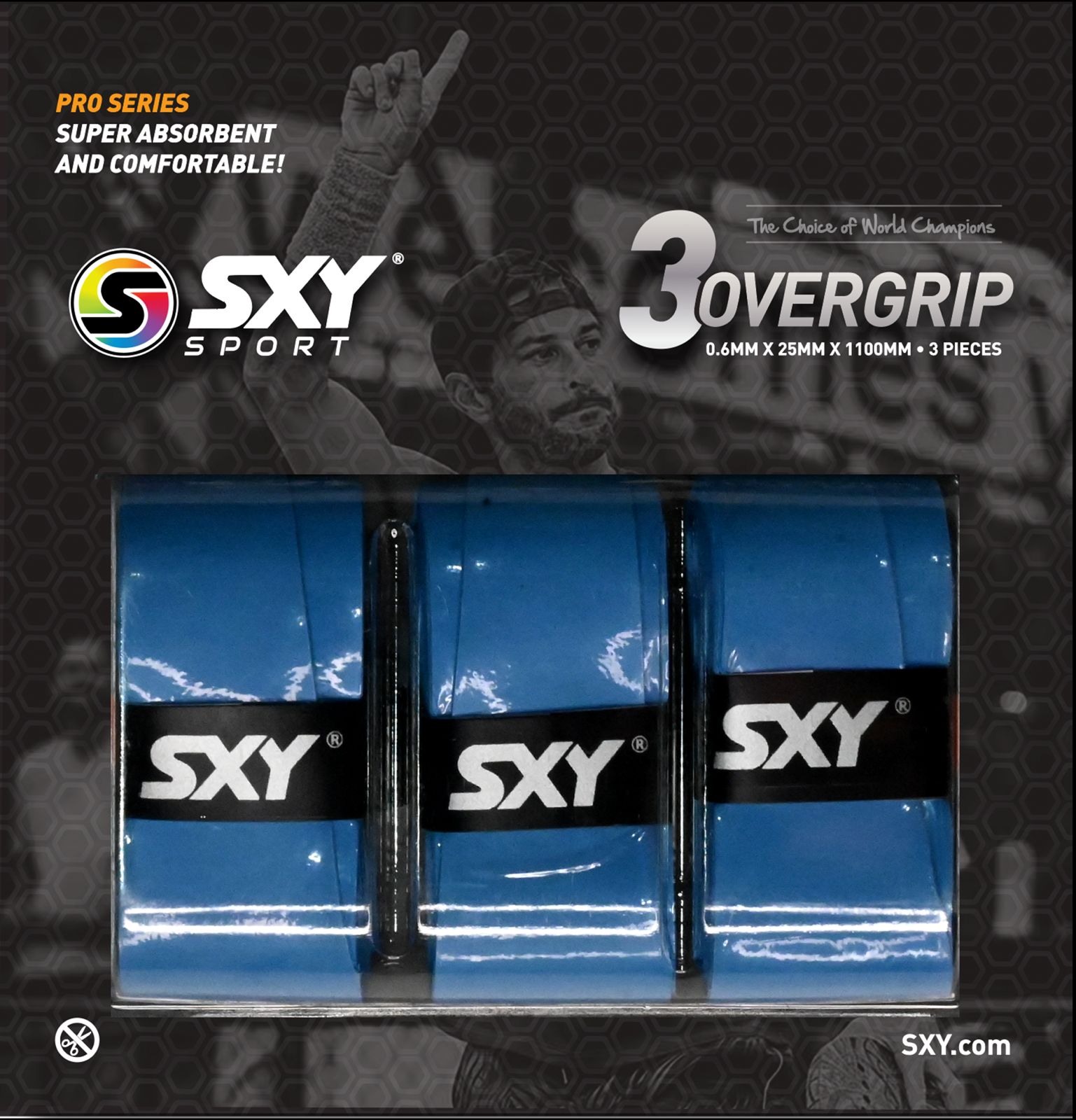 Pro Series Beach Tennis OverGrip - 3 Pack